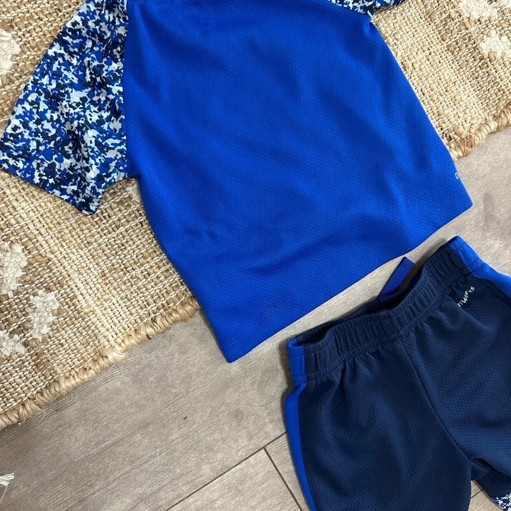 Athletic Works Toddler Boy Active T-Shirt and Shorts Set Basketball Rise Above